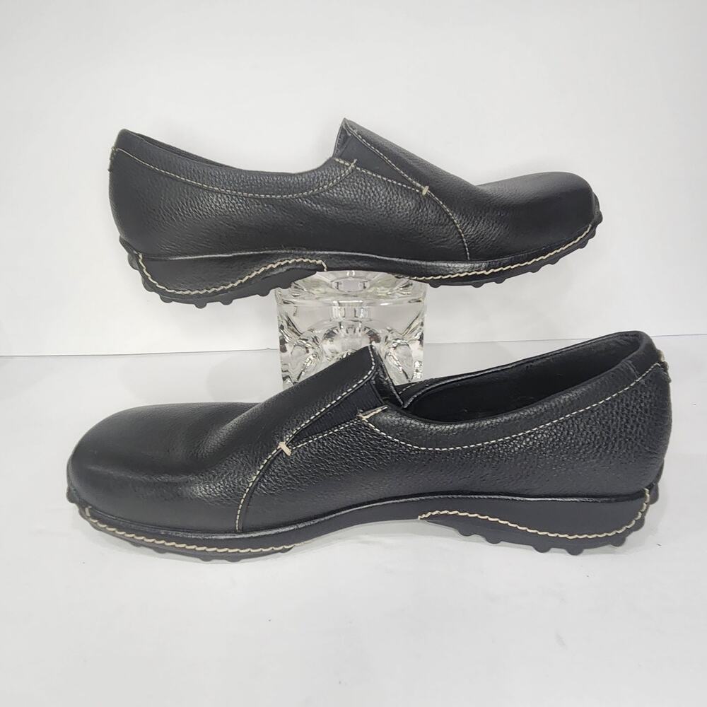 G.H. Bass Darcy Leather Loafers Black Slip On Shoes Women's Size 9